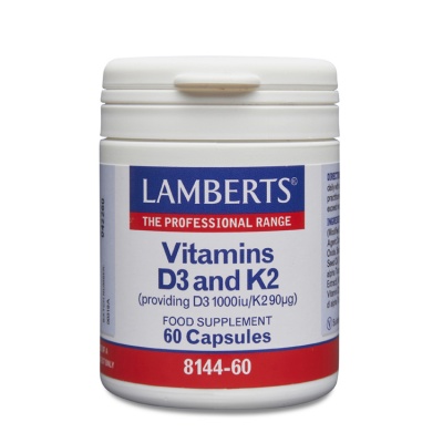 Lamberts Vitamins D3 & K2  60 caps